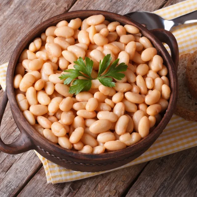 Haricots cuisinés à la graisse d'Oie, Bocal 600 gr, Lagrèze