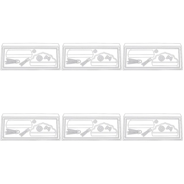 6 PCs Hüllkurven -Stanze Set Begrüßung mit Umschlagstempel -Set Scrapbook Form