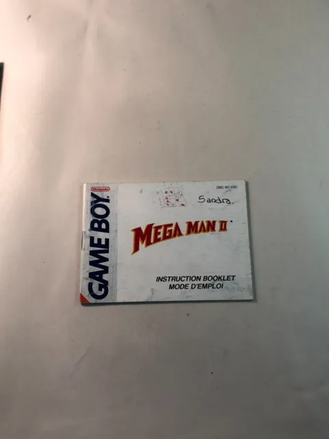 Notice Manuel Megaman II - Mega Man 2 - Nintendo GameBoy - Game Boy FAH