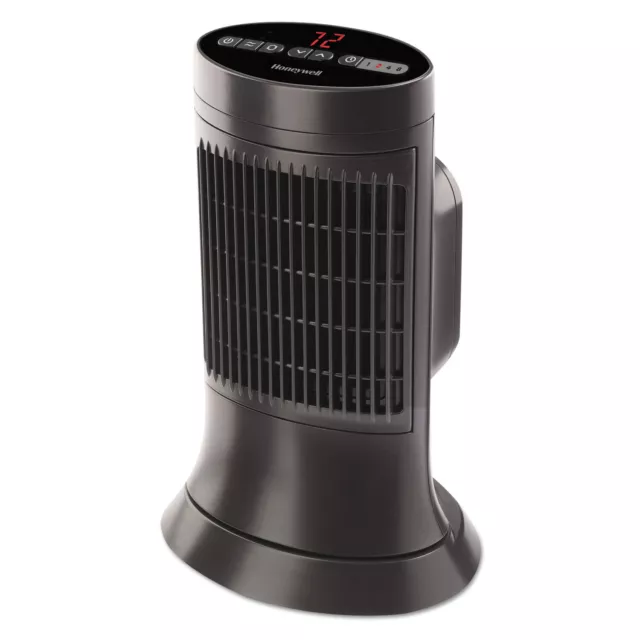 Honeywell Digital Ceramic Mini Tower Heater, 750 - 1500 W, 10" x 7 5/8" x 14", B