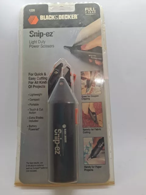 BLACK & DECKER SNIP-EZ Light Duty Clipper Power Scissors Portable