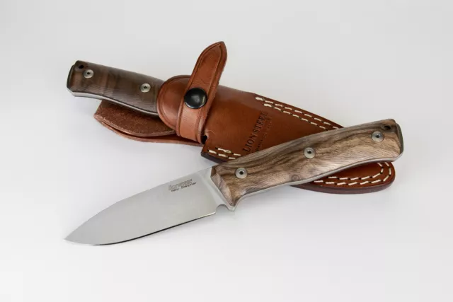 LionSTEEL B35 Walnut handle Outdoor Hunting Camping Fixed Blade Knife