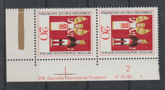Deutschland DDR Mi. Nr 1334 ** Ecke . Eckrand postfrisch Druckvermerk DV I MNH
