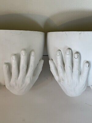 Richard Etts Vintage Hand Wall Sconces Lamps Mid Century Modern Giacometti