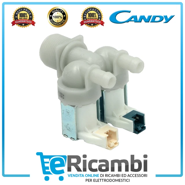 Électrovanne Double Voie Pour Lave-linge Candy CLT373DM-47 - Neuf, Pièce Détachée