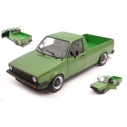 VW CADDY MK1 1982 MAT GREEN 1:18 Solido Auto Stradali Die Cast Modellino