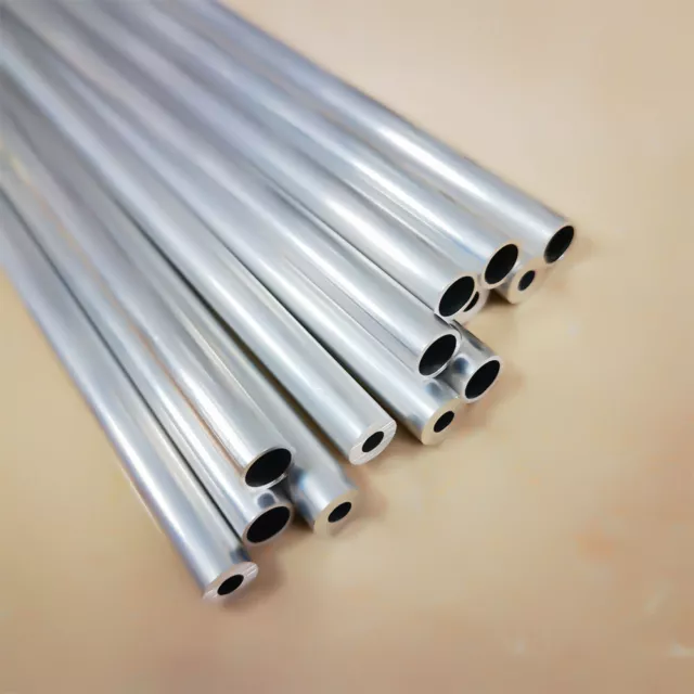 1-4Pcs Aluminium Tube 1mm OD 14-17mm Length 300mm Straight pipe 14 15 16 17mm