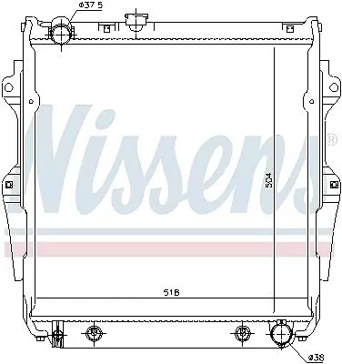 NISSENS Kühler, Motorkühlung  für TOYOTA