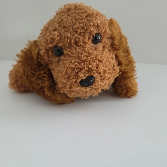 RUSS BERRIE DUSTY Brown Puppy Dog 25cm Soft Plush Stuffed Toy