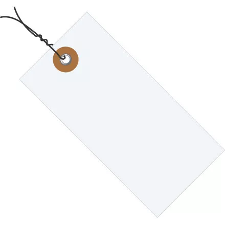 2 3/4" x 1 3/8" Tyvek? Shipping Tags, PreWired 1000/Case