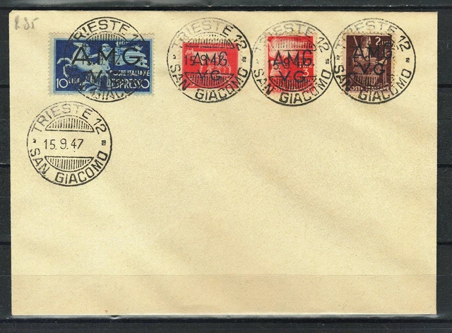 Italy / Trieste A 1947 ☀ AMG - VG - San Giacomo ☀ FDC