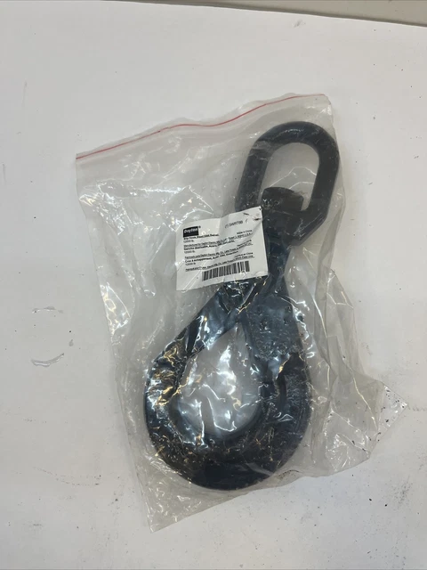 DAYTON Slip Hook: Steel, 80 Grade, Swivel Eye, 1/2 in Trade Size, 12,000 lb