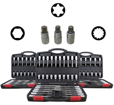 BGS GEAR LOCK SET CHIAVI A 19 pezzi millerighe esterno noci supporto INSERTO 