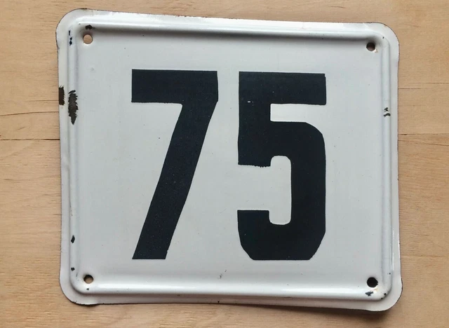 Numéro de maison en fer émaillé Chiffre 3 - Gamm vert