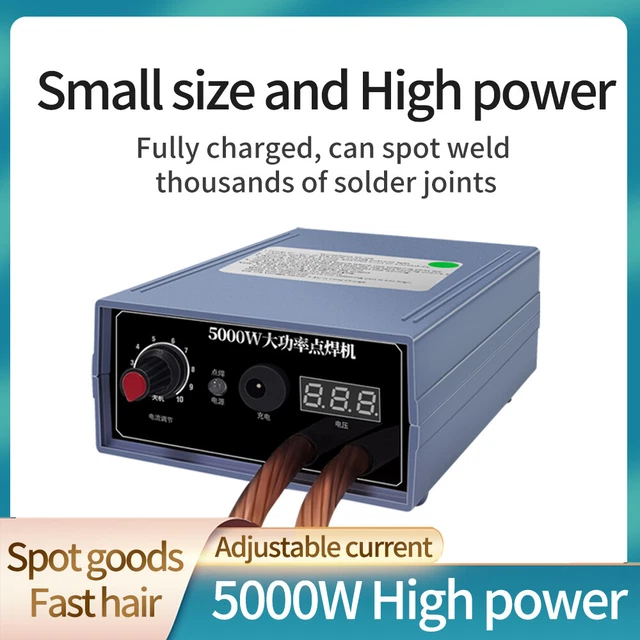 Spot Welder 5000W High Power Handheld Spot Welding Machine Current Adjustable