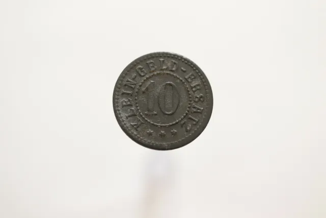 Germany War Money Token 10 Pfennig 1918 Waldsee Zinc B19 #Rk1234