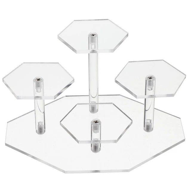 Supporto Per Riser Acrilico Espositore Scala Trasparente Piedistallo Sollevare