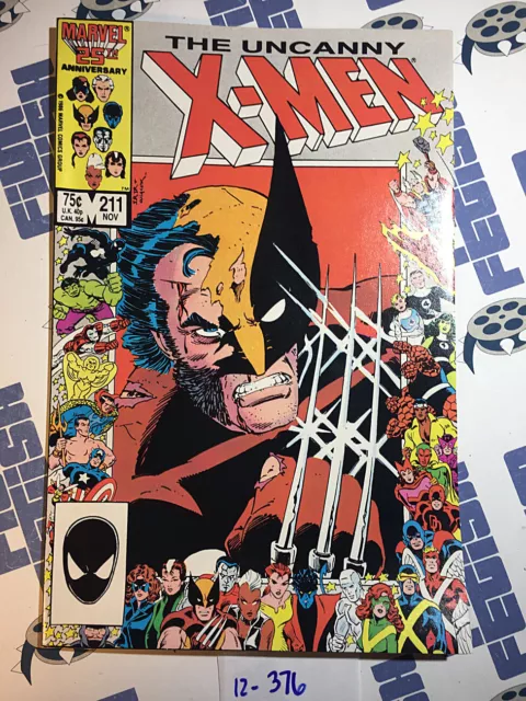 The Uncanny X-Men Comic Book Issue No.211 Chris Claremont 1986 Marvel 12376