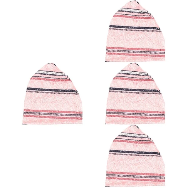 4pcs Coton Cape-couchage Chatle de sommeil de tête élastique Bonnet