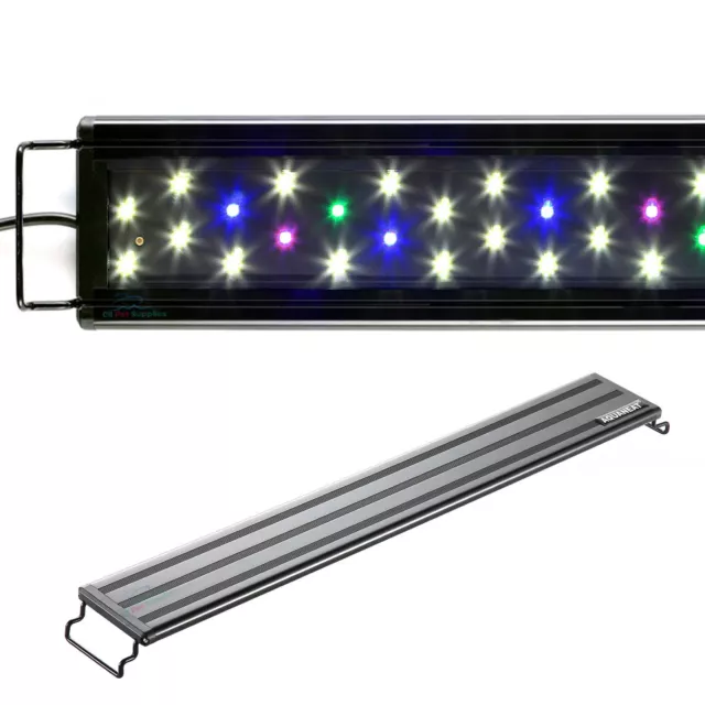 AQUANEAT Aquarium LED Light Multi-Color Full Spectrum 12 20 24 30 36 48 Inch