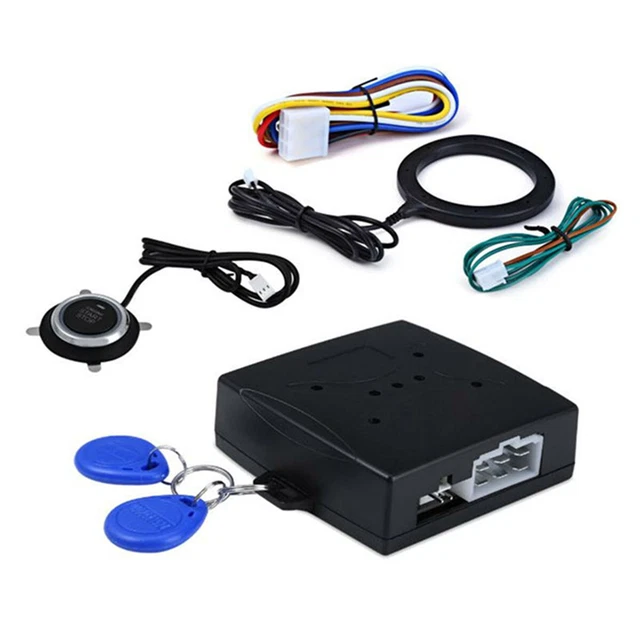 Engine Ignition Switch RFID Start Push Button Starter Car Keyless Entry Kit 12V