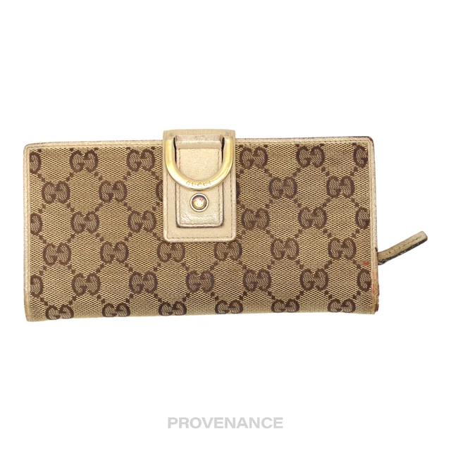 Gucci Long Wallet - GG White Canvas