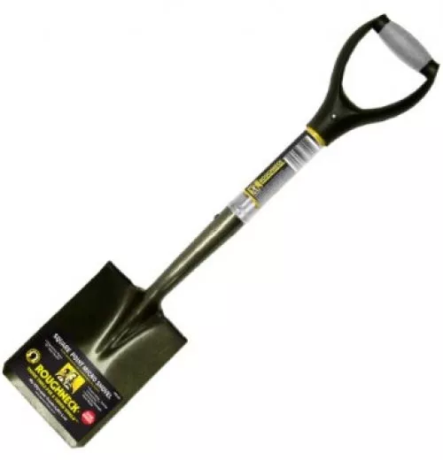 Square Point Short D Handle Shovel Small Trench Spade Square Head Dig Tool 2