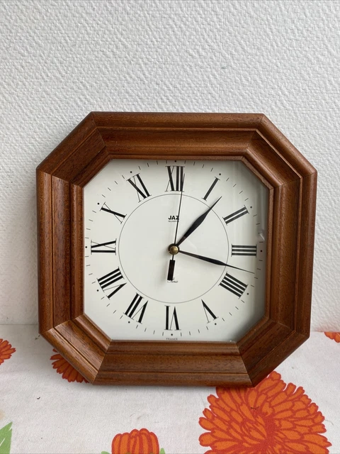 Horloge Murale Atlanta Octogonale Céramique Blanche - Mécanisme Quartz - Neuve