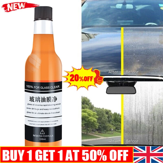 Rimuovi pellicola olio 150 ml per vetro, rimozione pellicola olio vetro auto, olio parabrezza auto