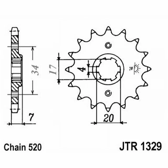 SPROCKET OF TRANSMISSION Steel JT Sprockets 12 Teeth JTF1329.12 27.74