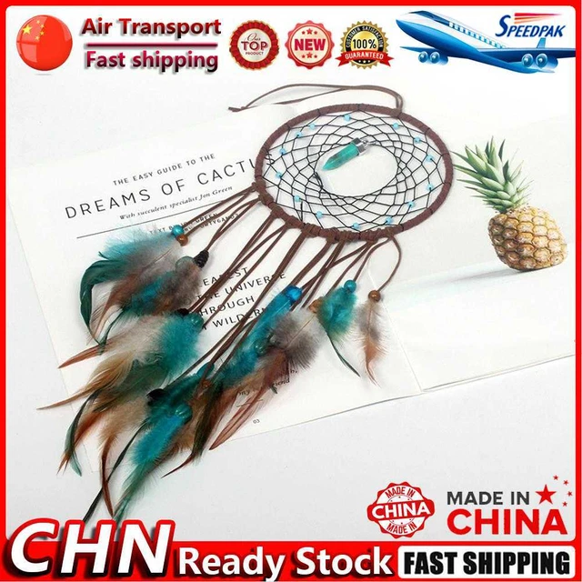 Feather Dream Catcher Wall Hanging Dreamcatcher Home Crafts Decor with LED Light