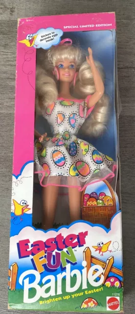 Vintage 1993 Easter Fun Barbie Doll Mattel Special Limited Edition #11276 NIB!