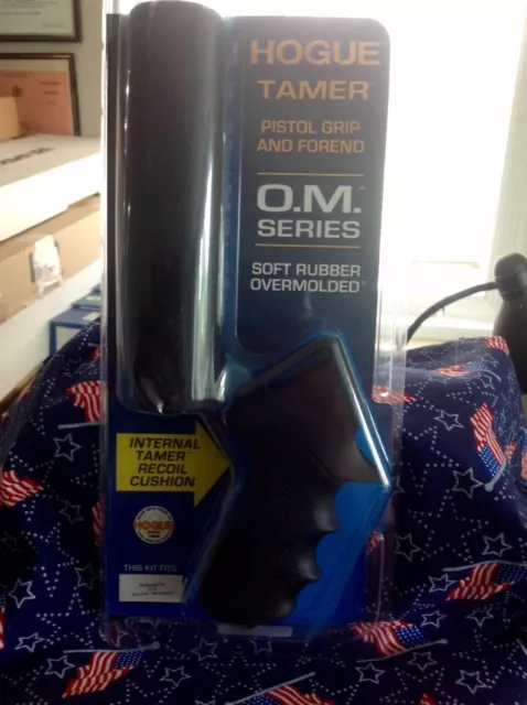 Hogue fits Remington 870, 12 Gauge OverMolded Tamer Shot gun Grip & Forend 08715