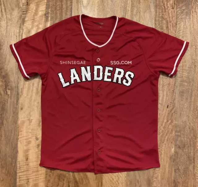 Shinsegae SSG Landers KBO Baseball Team Jersey Hyungji Men’s Asia Size 95 (Au M)