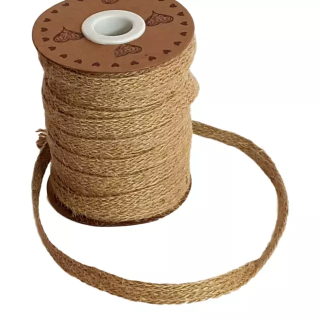 5m Jute Band 10mm Vintage Hochzeit  Gastgeschenke Karten basteln