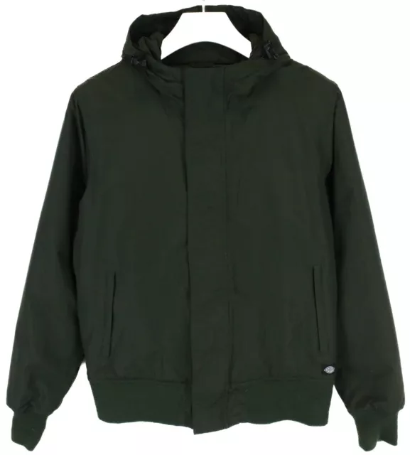 Dickies Giacca Uomo Piccolo Completo Zip Cappuccio Imbottito Foderato Kaki Verde
