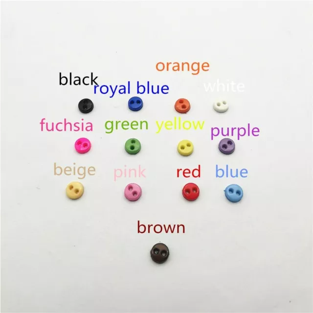 50pcs Mini Round Tiny Buttons Sewing Doll Clothes Button DIY Craft Sewing Acce