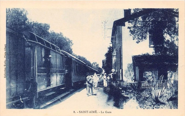 Cpa Algerie Saint Loves The Gare (Very Close-Up Train