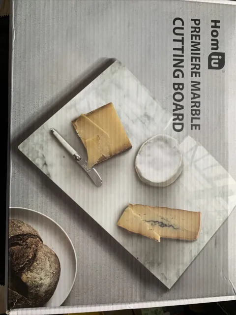 Homiu Hackbrett Servierbrett Weiß Marmor Geschirrspüler Küche Werkzeuge Lebensmittel Käse