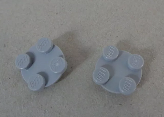 10 X LEGO Grey TURN PLATE 2X2 UPPER PART 4540203 Parts