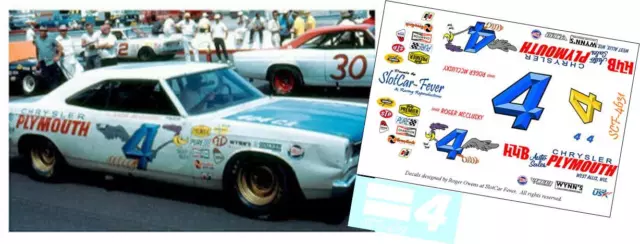 CD-4631-C #4 Roger McCluskey Plymouth Road Runner DECALS