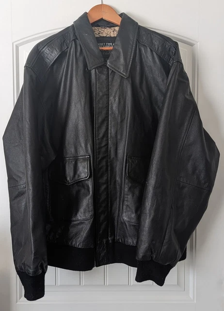 Vintage US Army Air Force Type A-2 Flyers Leather Jacket Size 2XL Preowned