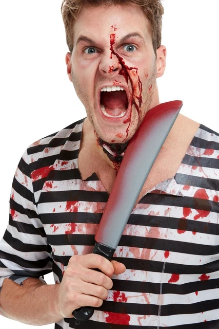 Sanguinoso Macete Halloween Machete Arma Accessorio Vestito 42cm