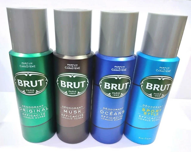 BRUT Déodorant Spray Corporel 200ml - Différents Parfums