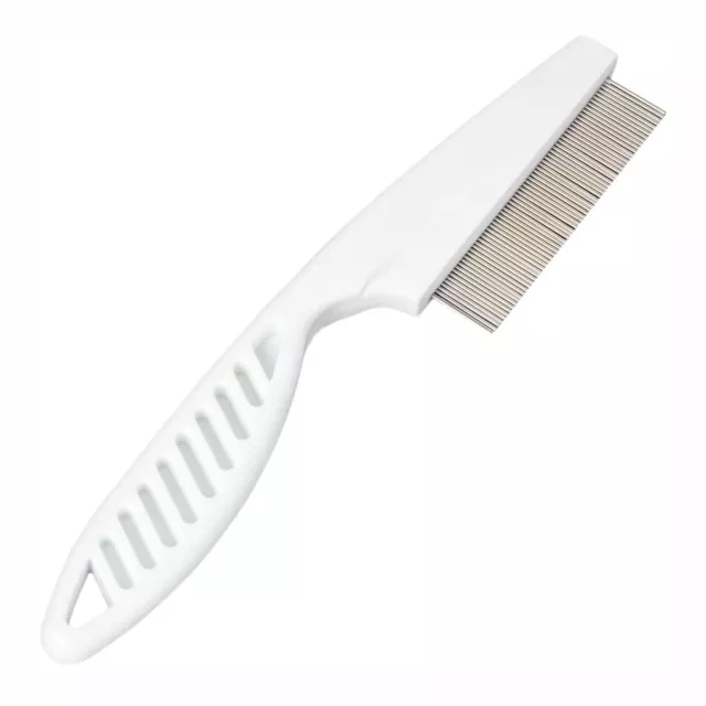 2 x Metal Head Lice Comb Fine Tooth Pet Dog Cat Flea Hair Kids Nit Eggs Removal
