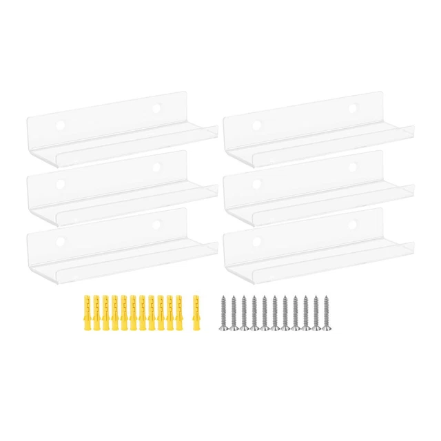 Étagère murale pour disques vinyles, 6 pièces, étagères pour albums, pour