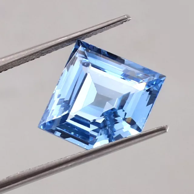 AAA Natural Flawless Brazilian Aquamarine Loose Pentagon Gemstone Cut 9.15 CT