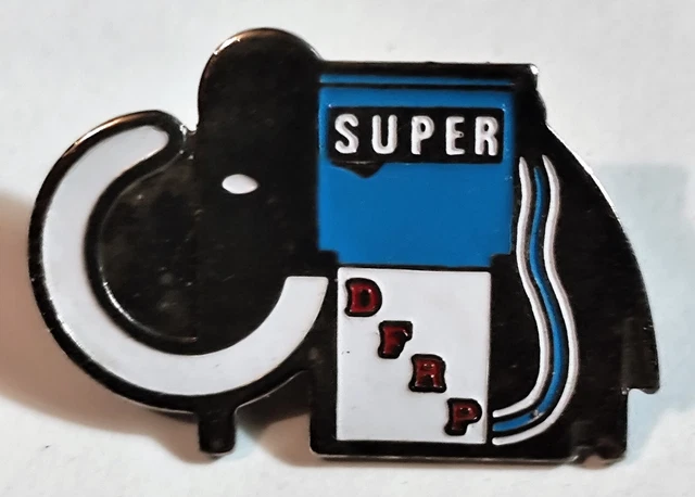 Badge Vintage Pins ELF Optane Sans Plomb – Épinglette Métal France – Transport