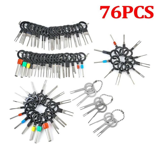 Wiring Connector Pin Extractor Removal Key Tool 76x Car Electrical Terminal Plug
