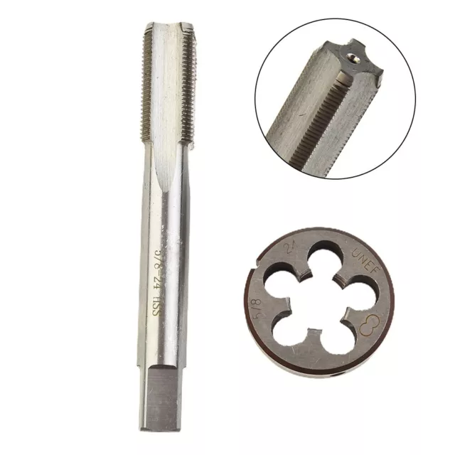 1 Set High Speed Steel 5/8-24 UNEF-2B Right Hand Thread Tap And Die Recorder